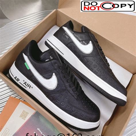 nike x louis vuitton black and white